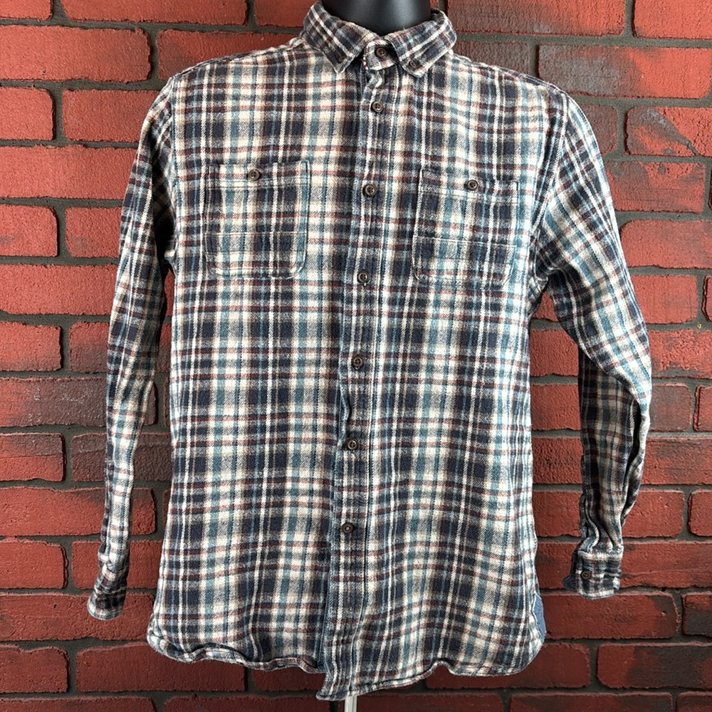 Azur  Shirt Mens Medium Plaid Flannel